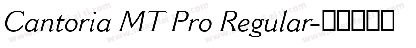 Cantoria MT Pro Regular字体转换
